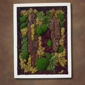 Moss art panel